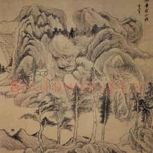 1611年 董其昌《山水册》国画山水写意作品图片鉴赏