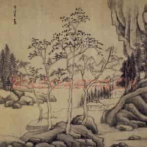 1611年 董其昌《山水册》国画山水写意作品图片鉴赏