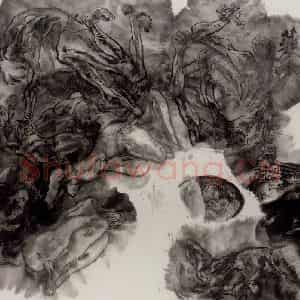 1985年 冯远《恶之华》国画人物作品图片鉴赏