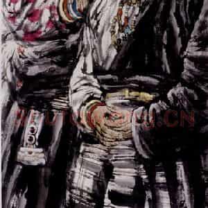 2001年 冯远《苍生.藏人组画系列》国画人物作品图片鉴赏