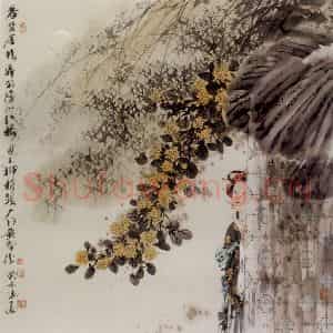 2003年 冯远《宋人词意》国画人物作品图片鉴赏