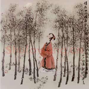 2003年 冯远《宋人词意》国画人物作品图片鉴赏