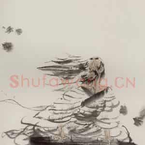 1990年 冯远《广陵散》国画人物作品图片鉴赏