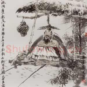 1998年 冯远《元曲画意》国画人物作品图片鉴赏