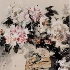 1997年 冯远《金陵十二钗》国画人物作品图片鉴赏
