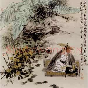 2003年 冯远《元曲画意》国画人物作品图片鉴赏