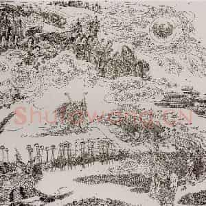 1993年 冯远《屈赋辞意》国画综合作品图片鉴赏