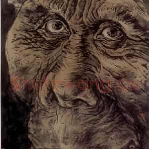 1998年 冯远《岁月留痕》国画人物作品图片鉴赏