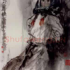1986年 冯远《南风》国画人物作品图片鉴赏