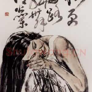 2000年 冯远《都市系列》国画人物作品图片鉴赏