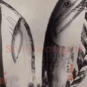 1989年 冯远《水墨戏剧脸谱》国画人物作品图片鉴赏