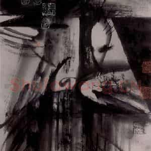 1989年 冯远《水墨戏剧脸谱》国画人物作品图片鉴赏