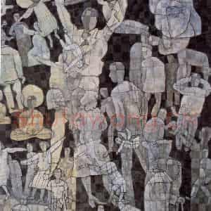 1998年 卢沉《苍穹》国画人物作品图片鉴赏