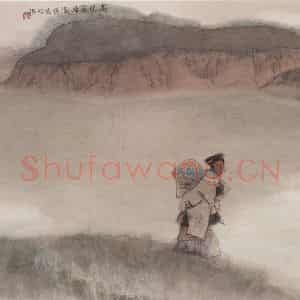 1983年 周思聪《高原牧归图》国画综合作品图片鉴赏