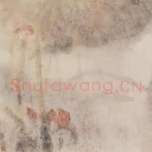 1988年 周思聪《红荷》国画山水作品图片鉴赏