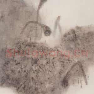 1992年 周思聪《斜阳》国画花鸟作品图片鉴赏
