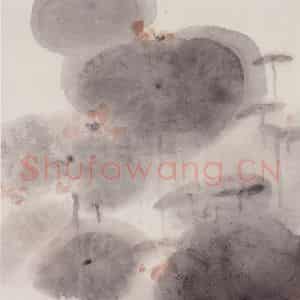 1992年 周思聪《云霞烂漫开》国画花鸟作品图片鉴赏