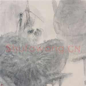 1992年 周思聪《绿雾》国画花鸟作品图片鉴赏