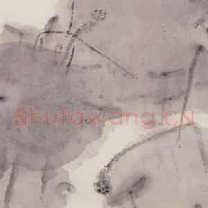1992年 周思聪《石浅水潺湲》国画花鸟作品图片鉴赏