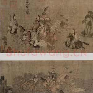 东晋 顾恺之《洛神赋图卷》国画综合作品图片鉴赏