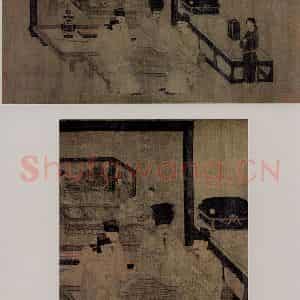 五代南唐 周文矩《重屏会棋图卷》国画综合作品图片鉴赏