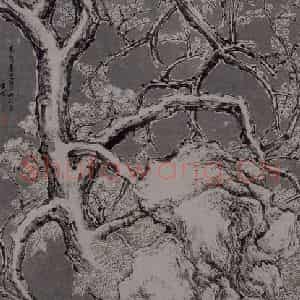 明代 张彦《雪景梅花图轴》国画山水作品图片鉴赏