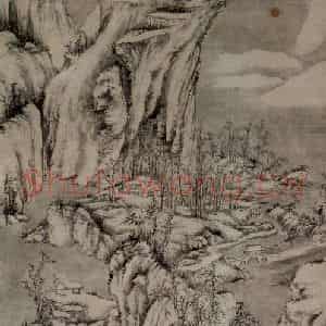 清代 方士庶《快雪时晴图轴》国画山水作品图片鉴赏