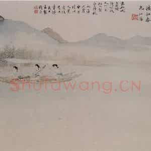 清代 胡锡圭《仕女图页》国画人物作品图片鉴赏