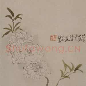 清代 陈撰《花卉图页》国画花鸟作品图片鉴赏