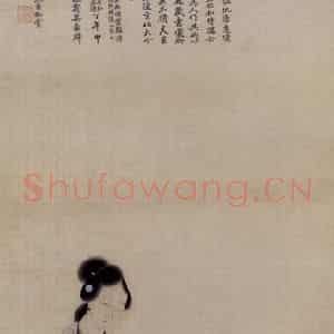 清代 改琦《元机诗意图轴》国画人物作品图片鉴赏