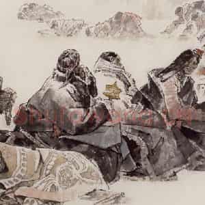 2005年 王绪阳《祈福》国画人物作品图片鉴赏