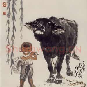 现代 张广《知音》国画综合作品图片鉴赏