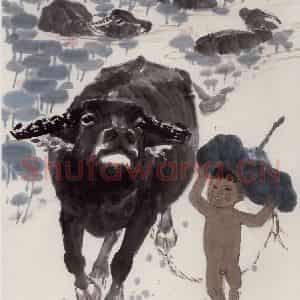 现代 张广《荷风送爽》国画综合作品图片鉴赏