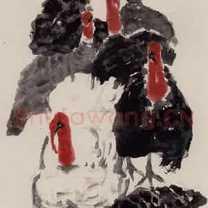 现代 张广《画当出己意》国画花鸟作品图片鉴赏