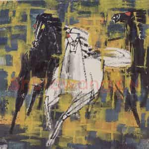 现代 张广《金秋》国画花鸟作品图片鉴赏