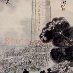 1978年 赵梅生《深沉的怀念》国画花鸟写意作品图片鉴赏