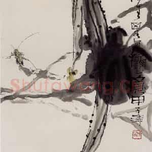 1984年 赵梅生《梅生略写秋意》国画花鸟写意作品图片鉴赏