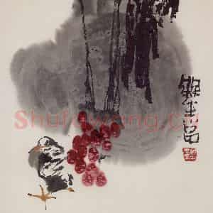1985年 赵梅生《花卉小品》国画花鸟写意作品图片鉴赏
