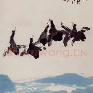 1988年 赵梅生《羽翼初丰》国画花鸟写意作品图片鉴赏