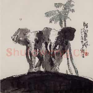2000年 赵梅生《版纳熏风》国画花鸟写意作品图片鉴赏