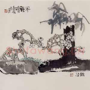 2000年 赵梅生《风雅颂》国画花鸟写意作品图片鉴赏