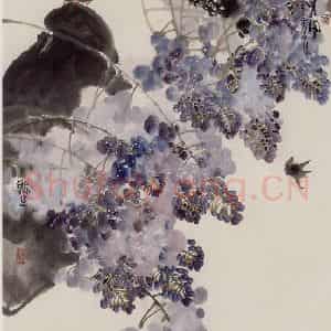 2003年 赵梅生《锦绣春风》国画花鸟写意作品图片鉴赏