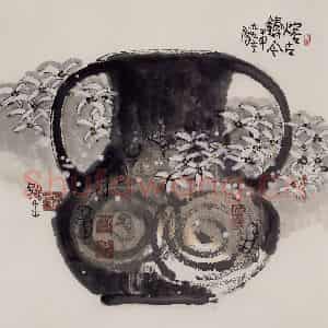 2004年 赵梅生《熔古铸今》国画花鸟写意作品图片鉴赏
