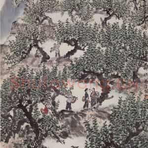 1965年 赵望云《桑山行组图》国画山水作品图片鉴赏