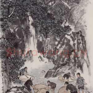1965年 赵望云《桑山行组图》国画人物作品图片鉴赏