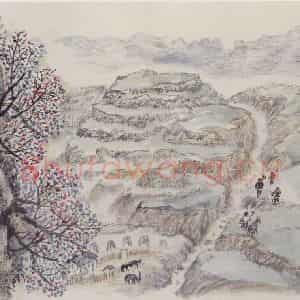 1972年 赵望云《高原之春》国画山水作品图片鉴赏