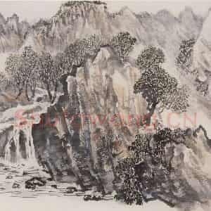 1972年 赵望云《祁连山记游写景》国画山水作品图片鉴赏