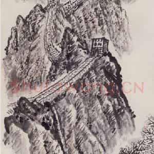 1973年 赵望云《今日之长城》国画山水作品图片鉴赏