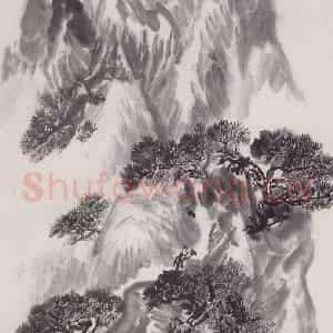 1973年 赵望云《深夜行》国画山水作品图片鉴赏