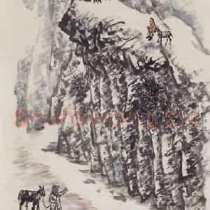 1973年 赵望云《天山初雪》国画山水作品图片鉴赏